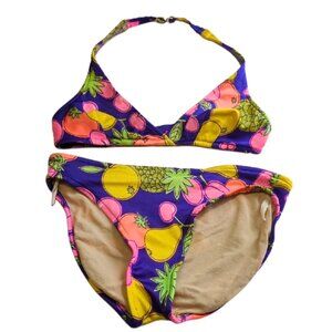 Vintage Y2K Catalina‎ Fruit Print Bikini Set l Size Small